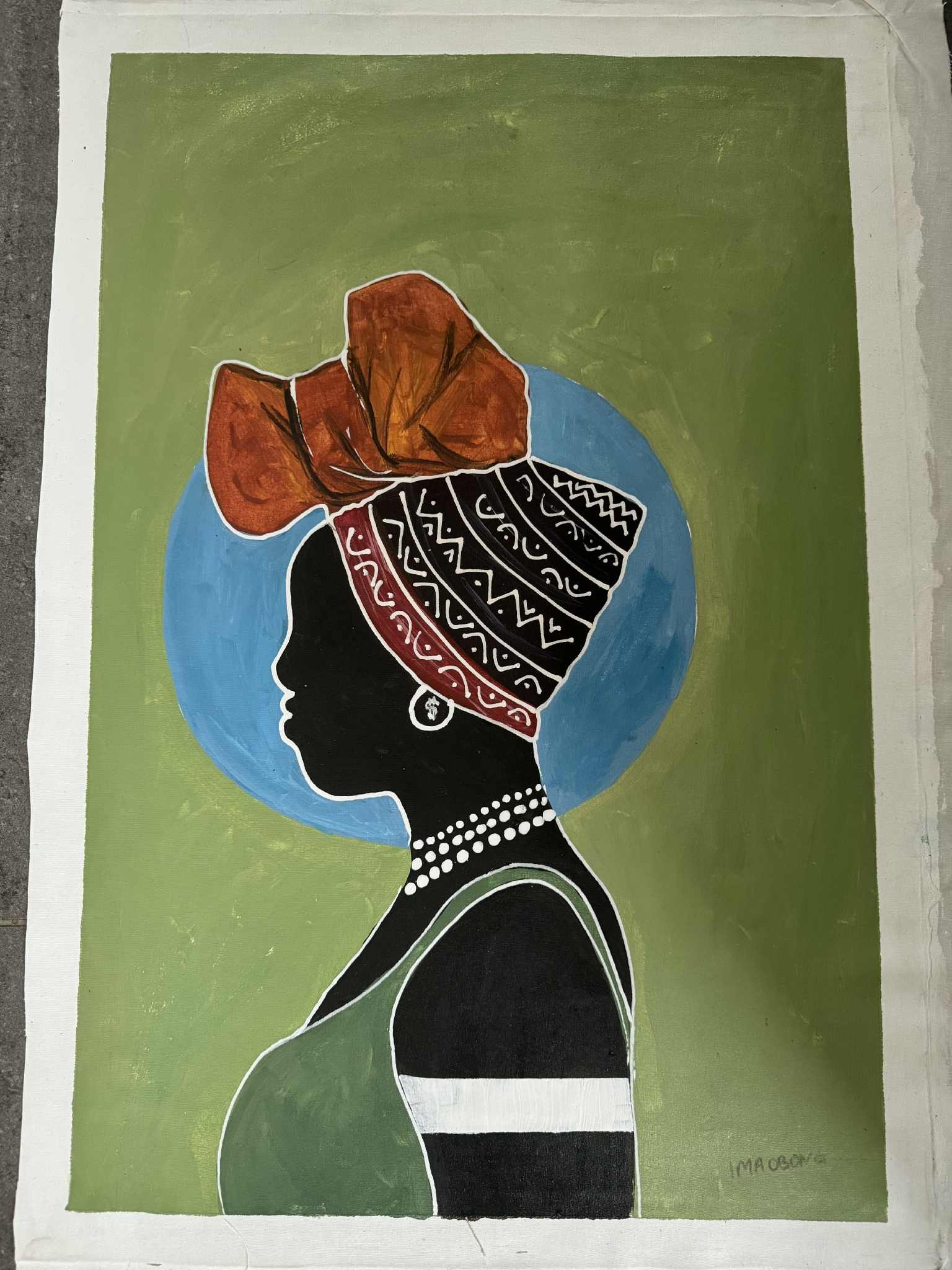 Imaobong maleri (lærred)