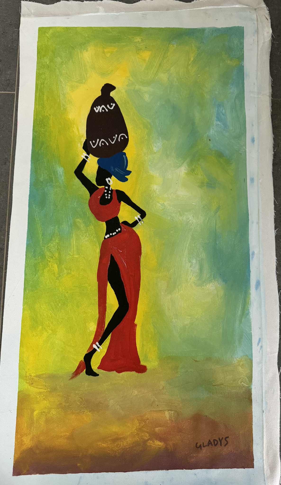 Gladdys maleri (lærred)